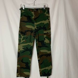 Rothco kids cargo pants 14 unisex pockets waist tabs ankle ties